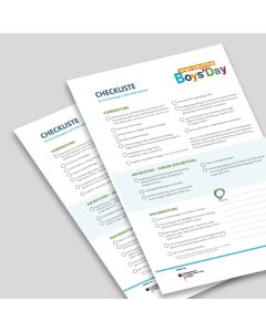 Boys'Day-Checkliste für Einrichtungen und Unternehmen  | beschreibbar