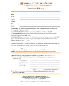 Kompetenzzentrum Technik-Diversity-Chancengleichheit e.V. | Mitgliedsantrag