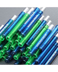 Boys'Day-Kugelschreiber, | 50 Drehkugelschreiber mit seitlichem Aufdruck "www.boys-day.de". Erhältlich in den Farben grün und blau.
