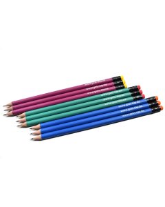 Girls'Day-Bleistift | 10 Stück, brombeer/blau/grün