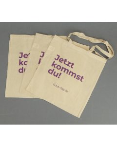 Boys'Day-Tasche | 50 Stück, naturweiß, mit Schriftzug