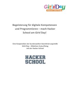 Konzept für einen digitalen Programmier-Workshop 